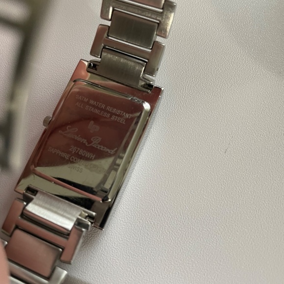 Lucien Piccard Stainless Tank Watch - Picture 3 of 7